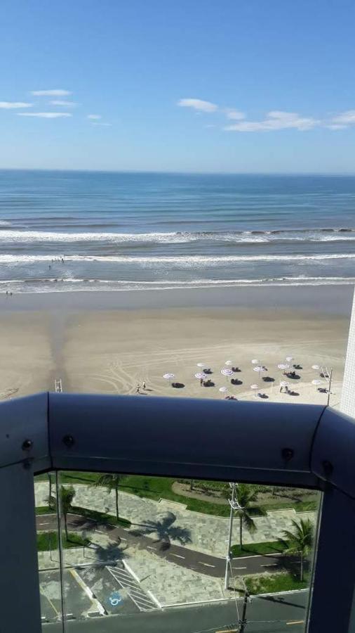 Belo Apartamento Com Vistas Para O Mar - Pe Na Areia - Churrasqueira Na Varanda Praia Grande  Zewnętrze zdjęcie