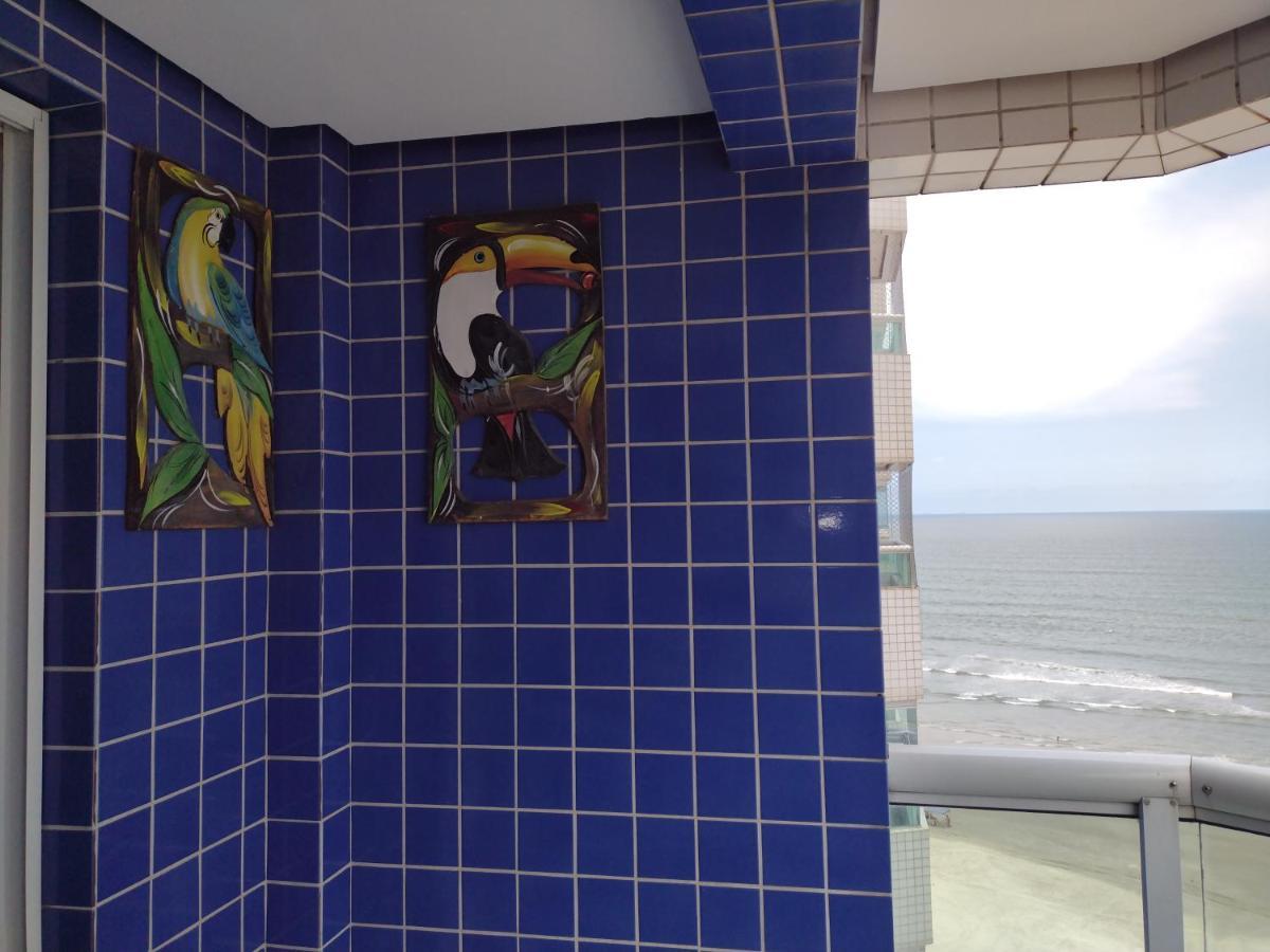 Belo Apartamento Com Vistas Para O Mar - Pe Na Areia - Churrasqueira Na Varanda Praia Grande  Zewnętrze zdjęcie